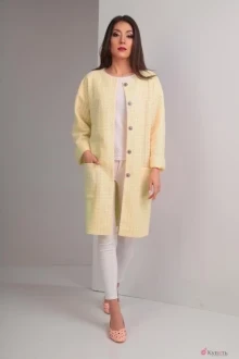 Пальто TVIN 5266 желтый