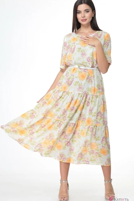 Платье Angelina&Сompany 514 ж жёлтые цветы #1
