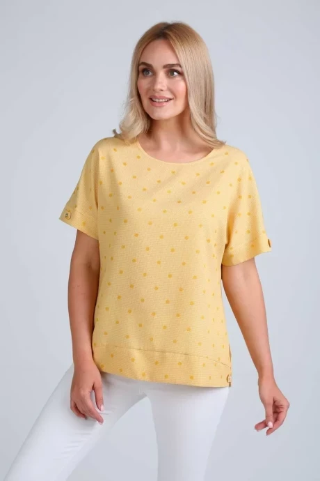 Блузка из хлопка MODEMA 350 /1-желтый #1