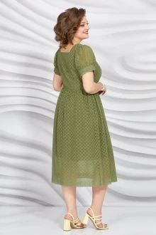 Иконка: Шифоновое платье Mira Fashion 4951 хаки #2