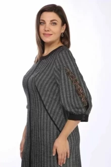 Иконка: Платье Lady Style Classic 1726 /1 Серый с черным #3