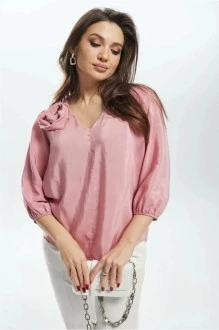 Блузка из вискозы MisLana С909 розовый