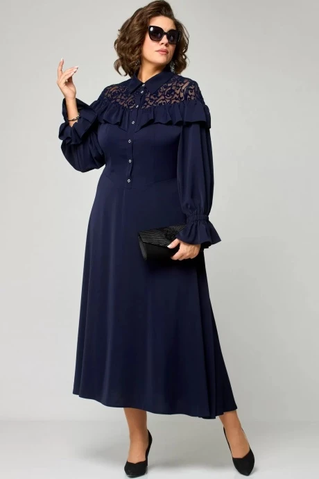 Женское платье EVA GRANT 7327 темно-синий #1