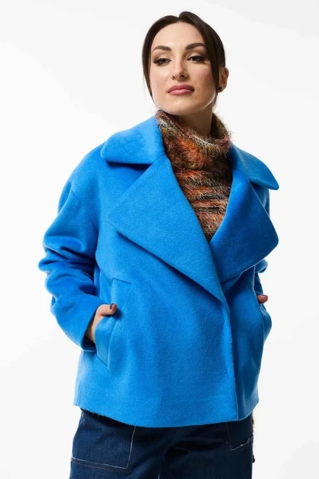 Пальто MisLana 1065 голубой #1
