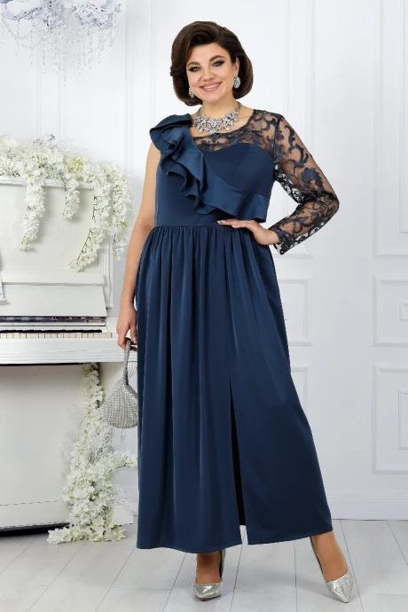 Вечернее платье Нинель Шик 5985 синий #1