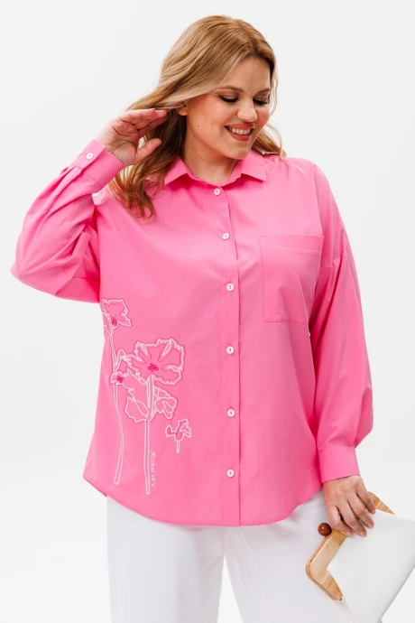 Блузка из хлопка Michel Chic 778 розовый #1