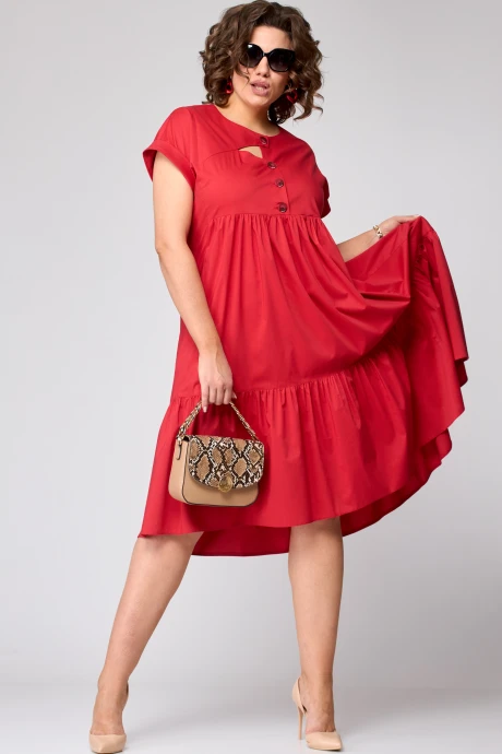 Платье EVA GRANT 7327 Х красный #1