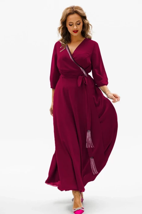 Вечернее платье *Распродажа Anastasia 1113 винный #1