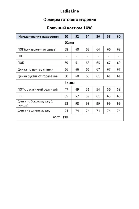 *Распродажа Ладис Лайн 1498