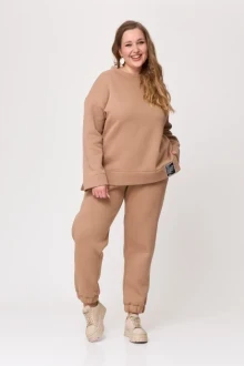 Иконка: Брючный костюм Anastasia 1046.1 бежевый двойка #2