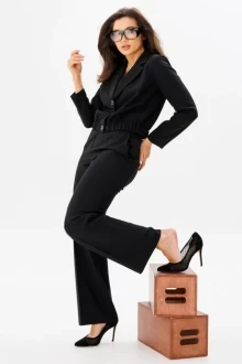 Брючный костюм Vilena Fashion 992 черный двойка