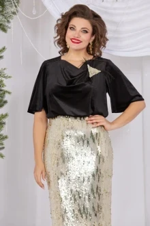 Иконка: Вечернее платье с пайетками Mira Fashion 5499 -3 #3