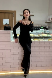 Иконка: Брючный костюм AURA of the day 9238 чёрный двойка #2