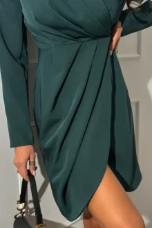 Иконка: Вечернее платье мини AURA of the day 3293 изумруд #3