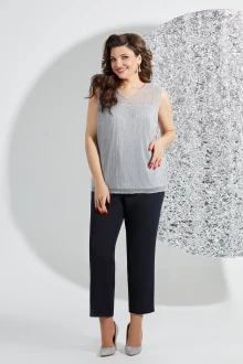 Иконка: Брючный костюм Mira Fashion 5526 -3 серый двойка #3