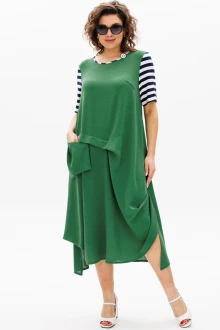 Платье Michel Chic 2178 зеленый, полоска