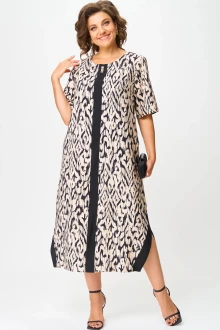 Платье Michel Chic 2168 бежевый, черный
