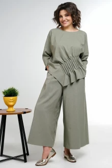 Брючный костюм ALANI COLLECTION 2311 олива двойка